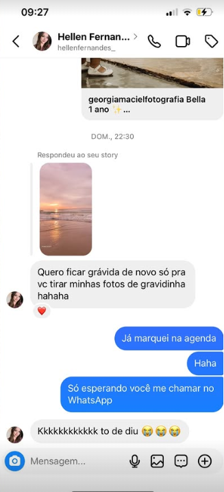 Depoimento de cliente sobre ensaio da Georgia Maria Brasil
